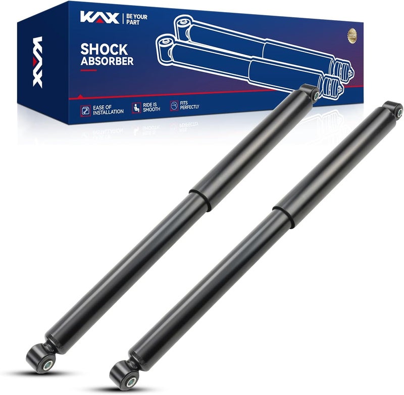KAX 911302 2PCS مجموعة صدمات خلفية كاملة بديلة تناسب 2009-2013 فورد F-150 لاريت/FX4/XL/بلاتينيوم/كينغ رانش/XLT/STX/محدودة/هارلي-ديفيدسون إيديشن/لاريت المحدودة - Image 1